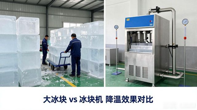 大冰块和冰块机哪个更划算_常州车间防暑降温大冰块_车间大冰块降温效果怎么样
